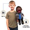 14" Calvin, Black Dad/Businessman, Hand Puppet view 2