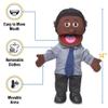 14" Calvin, Black Dad/Businessman, Hand Puppet view 3