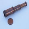 Hampton Nautical Scout's Antique Copper Spyglass 7" Telescope with Rosewood Box, Copper view 2