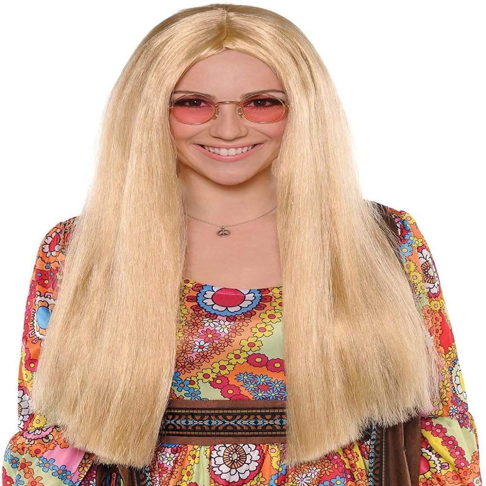 Amscan Sunshine Day Blonde Wig (1 Pc.) - Versatile & Eye-Catching - Perfect for Christmas Parties, Summer Events, Everyday Wear & Costume Fun