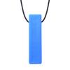 Chew Jewelry Brick Stick XXT Sensory Chew Necklace by ARK (Extra Extra Tough, Blue, Smooth) view 1