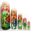 BuyRussianGifts Frog Princess Russian Matryoshka Hand Painted Fairy Tale Nesting Doll Set 7 inches Tall view 2
