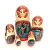 BuyRussianGifts Russian Nesting Dolls Hand Painted 5 Piece Snowmaiden Fairy Tale 7 inch Tall Stacking Set view 1