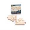 maxim enterprise, inc. Curved Switch Track, Wooden Train Track Accessories Compatible with Thomas & Friends, Brio, and All Major Brand Wooden Train Sets, 2 Pack, 3 1/2" Single Curve Expansion Track view 1