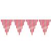 12ft Red Striped Pennant Banner view 1