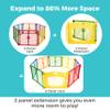 Toddleroo by North States - Superyard Colorplay 2-Panel Door Extension: 65.5 Inch Play Yard Extension with Door - Works with Superyard Playpens - Colorplay view 2