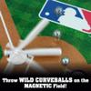 MLB Slammin' Sluggers Magnetic Baseball Tabletop Game  2-Player Board Game with 20" x 20" Field, Scoreboard, Stickers and Manual Pitching Control view 3
