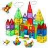 MAGBLOCK Magnetic Tiles for Kids, 66PCS Magnet Tiles Building Blocks Construction Toys Incorporating Magnets for Toddlers, Magnetic Blocks Learning Toys Gift for 3+ Year Old Boys and Girls view 1