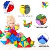 MAGBLOCK Magnetic Tiles for Kids, 66PCS Magnet Tiles Building Blocks Construction Toys Incorporating Magnets for Toddlers, Magnetic Blocks Learning Toys Gift for 3+ Year Old Boys and Girls view 3