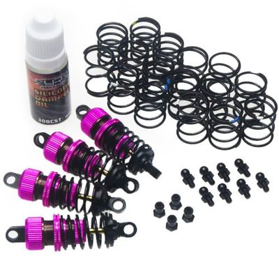 Yeah Racing Shock-Gear 55mm Damper Set for 1/10 RC Touring Car Pink