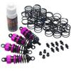 Yeah Racing Shock-Gear 55mm Damper Set for 1/10 RC Touring Car Pink view 1