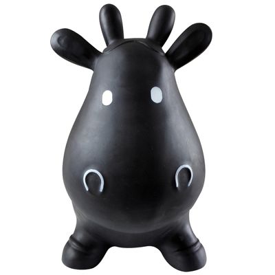 AppleRound Inflatable Ride-on Bouncy Animal Hopper  Horse, Cow or Unicorn  Kids Space Hopper Bouncer with Hand Pump  Jumping Toy for Indoor/Outdoor Play