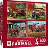 MasterPieces 2000 Piece Jigsaw Puzzle for Adult, Family, Or Youth - Farmall 4-Pack 14" X 19" - Family Owned American Puzzle Company view 1