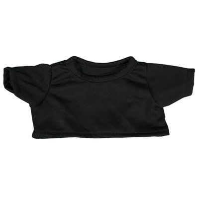 Black T-Shirt Fits Most 8"-10" Webkinz, Shining Star and 8"-10" Make Your Own Stuffed Animals and Build-A-Bear