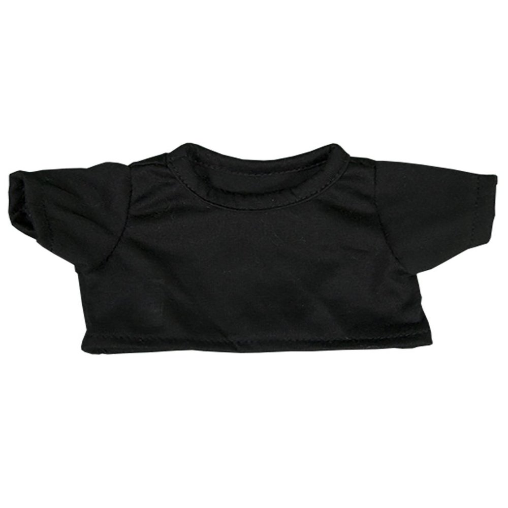 Black T-Shirt Fits Most 8"-10" Webkinz, Shining Star and 8"-10" Make Your Own Stuffed Animals and Build-A-Bear