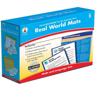 Carson-Dellosa Publishing Real World Mats, Grade 5