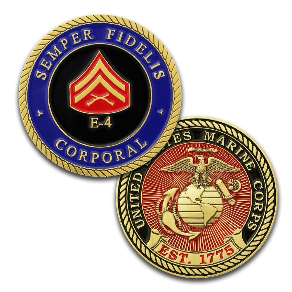 Marine Corps E4 Corporal Coin