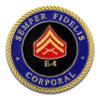 Marine Corps E4 Corporal Coin view 2