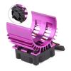 Hobbypower Alloy Heatsink w/ 5v Cooling Fan for 1/10 Car 540 3650 Size Motor Purple view 3