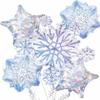 Glistening Snowflakes Balloon Bouquet view 2