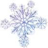 Glistening Snowflakes Balloon Bouquet view 3