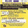 Evan Designs U32 3 mm Bright Blue LED, Pkg=5 view 1