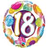 Pioneer Balloon Company 18 Big Dots & Glitz Flat Foil Balloon, Multicolor view 1