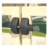 D&D Technologies MLSPS2L MagnaLatch Side Pull, Safety Gate Latch, Key Lockable Magnetic Latch Gate Hardware for Square Gate Frame and Post, Metal, Wood, Vinyl Fences, Black view 3