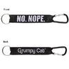 GUND Grumpy Cat Meme No. Nope Lanyard and Carbiner, 8" view 1