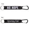 GUND Grumpy Cat Meme No. Nope Lanyard and Carbiner, 8" view 2