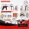 Playkidz Tool Box for Kids 22-Piece Boys & Girls Construction Toy Playset w/Carry Chest, Working Push Button Power Drill, Hammer, Screwdriver, Wrench, Pliers, Saw & Other Realistic Tools Ages 3+ view 3