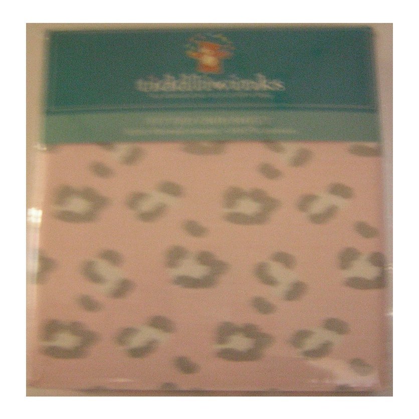 Tiddliwinks Fitted Crib Sheet - Pink Pattern - 100% Cotton - 200 TC