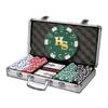 300 Qty. Custom Dice Hot Stamp Poker Chip Set with Your Full Name, Initials, or Text view 1