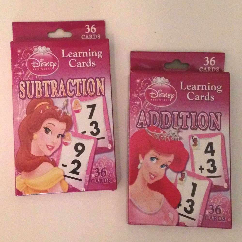 Disney Princess Flash Cards ~ Subtraction & Addition by Bendon