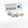 Air Elemental Dice with Red Numbers D6 Aprox 16mm Pack of 3 Wondertrail WKP00105E3 view 2