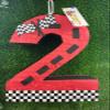 APINATA4U 20" Tall Red Race Car Theme Number Two Pinata - Ignite the Party with Two Fast Racecar Themed Fun! Start Your Engines and Roll with the Dubs Theme! view 4