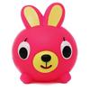 Jabber Ball Sankyo Toys Squeeze and Play Sound Ball - Neon Pink Bunny view 1