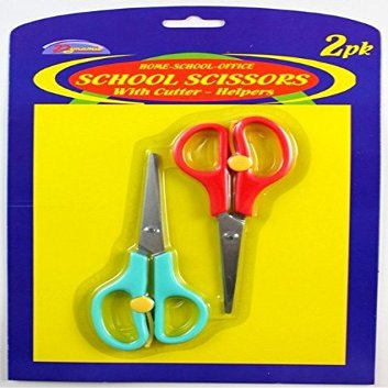 2PK 5 1/2" School Scissors Set (Pack Of 72)