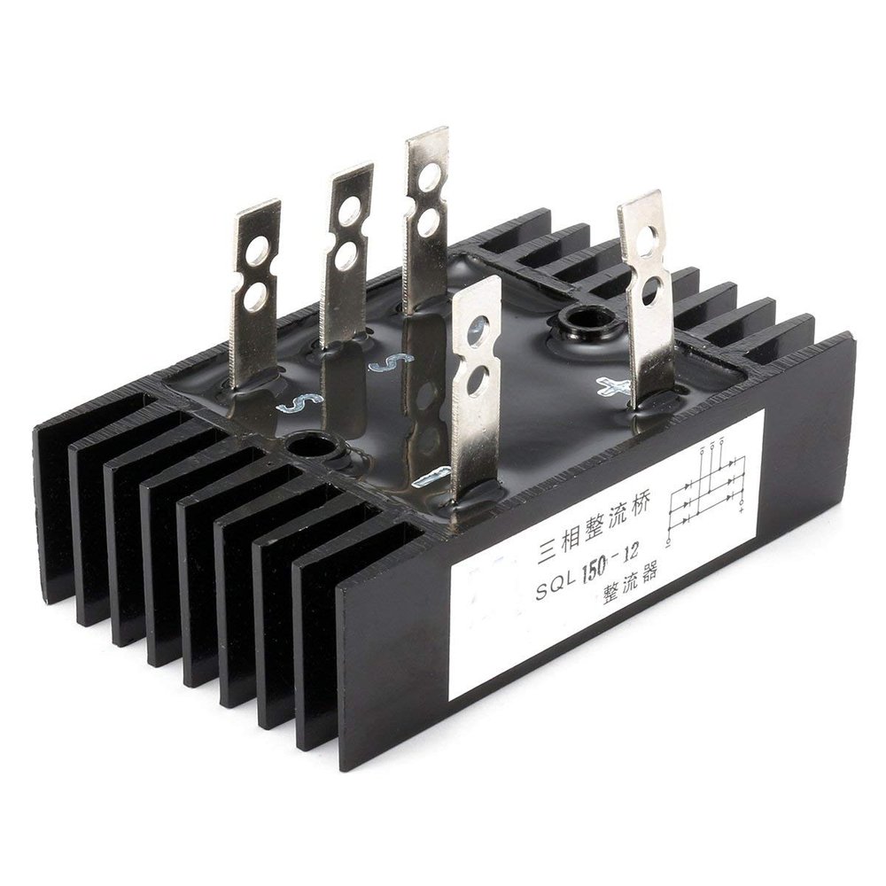 1PC 3 Phase Diode Bridge Rectifier 150A 1200V SQL150A 200degree Aluminum Module Electronic Components &; Supplies