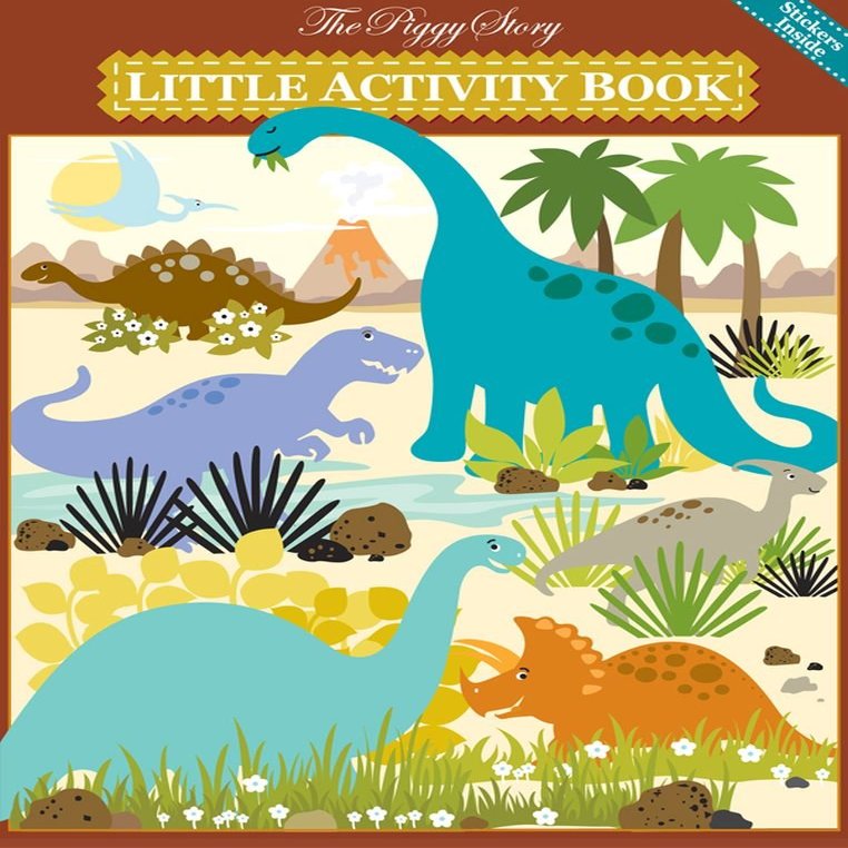Piggy Story Little Activity Book, Dinosaur World