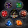 QMay DND Dice Set - 20x7 (140 Pieces) Polyhedral Dice, 20 Colors D&D Dice for Dungeons and Dragons Tabletop Role-Playing Games with 1 Drawstring Bag view 2