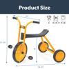 MYRIDER Toddler Trike, Kids Tricycle for Preschool, Daycare, Playground Kids Tricycles, Rubber Tires, Yellow/Black, 14.5" Maxi view 3