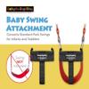 BabySwingSling  This Baby Swing Attachment Converts Standard Park Swings for Infants and Toddlers  Portable, Lightweight, Holds Up to 50 Pounds  Ideal for Swing Training This Summer view 2