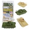 BMC Classic Payton Anti-Aircraft Tanks - 4pc Tan Green Plastic Army Men Vehicles view 1