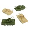 BMC Classic Payton Anti-Aircraft Tanks - 4pc Tan Green Plastic Army Men Vehicles view 4