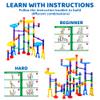 JOYIN 150Pcs Glowing Marble Run- Construction Building Blocks Toys with 5 Glow in The Dark Glass Marbles, STEM Educational Building Block Toy, Birthday Gifts, Easter Basket Stuffers view 3