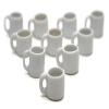 10 White Gray Coffee Mug Tea Cup Appro Size 1.2 Cm Decorative Accents  Small Display Pieces for Home Dcor & Craft Styling view 1