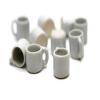 10 White Gray Coffee Mug Tea Cup Appro Size 1.2 Cm Decorative Accents  Small Display Pieces for Home Dcor & Craft Styling view 3