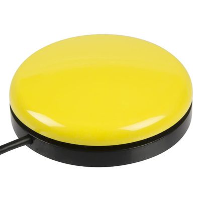 AbleNet Buddy Button Switch Yellow - Assistive Technology Interactive Switch for Communication and Accessible Play - Product# 57500