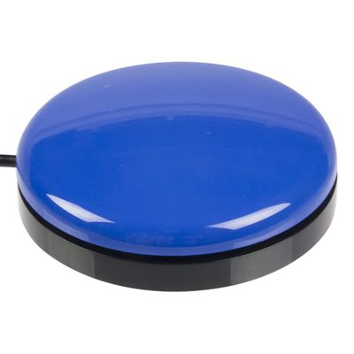 AbleNet Buddy Button Switch Blue - Assistive Technology Interactive Switch for Communication and Accessible Play - Product# 57600